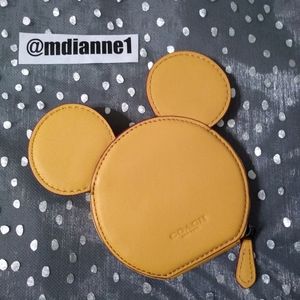 🆕 Coach Disney Mickey Mouse Coin Case